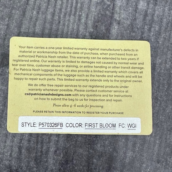 Patricia Nash First Bloom Collection Melllini Satchel Bag - Picture 10 of 17